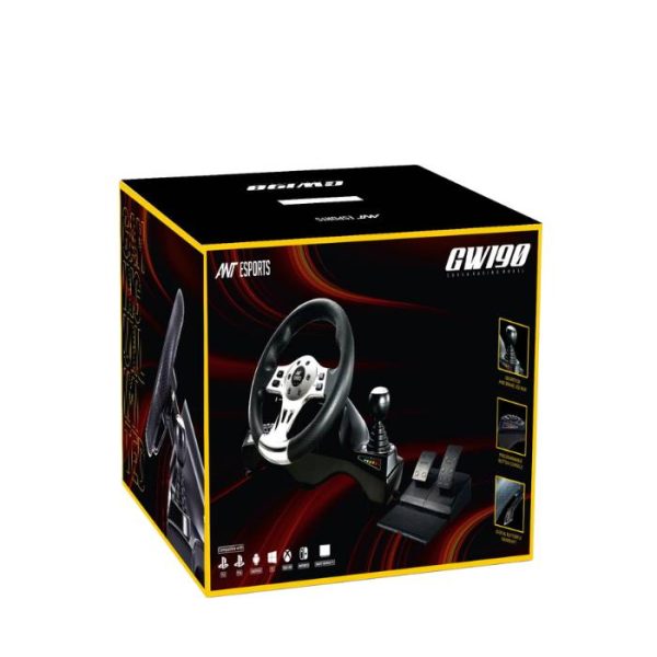 Ant Esports GW190 Racing Wheel and Pedal Set