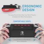 Nintendo Switch OLED Grip Case by JUSPRO – Comfortable O-Grip with Game Storage (Black)